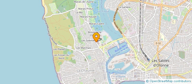 localisation de l'entreprise EURL LA FLEUR D'OLIVIER à LES SABLES D'OLONNE