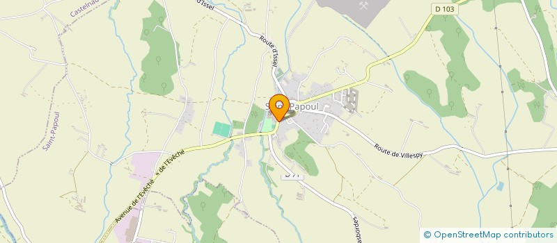 localisation de l'entreprise EURL LA FOURCHETTE CATHARE  SAINT-PAPOUL