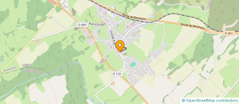 localisation de l'entreprise EURL LA FRUITIERE D'ETALANS à ETALANS