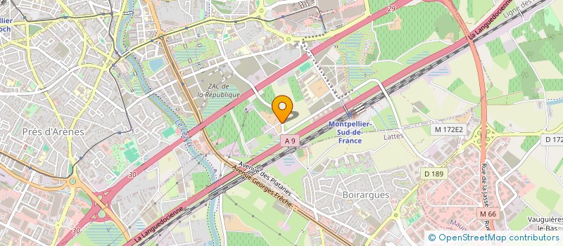 localisation de l'entreprise EURL LA GOUTTE D EAU à MONTPELLIER