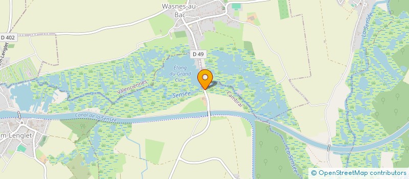 localisation de l'entreprise EURL LA GRENOUILLERE  PAILLENCOURT