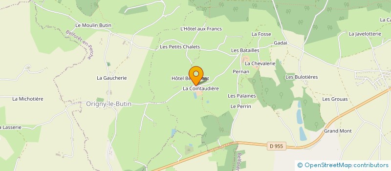 localisation de l'entreprise EURL LA HAUTE GRANGE à BELFORET-EN-PERCHE