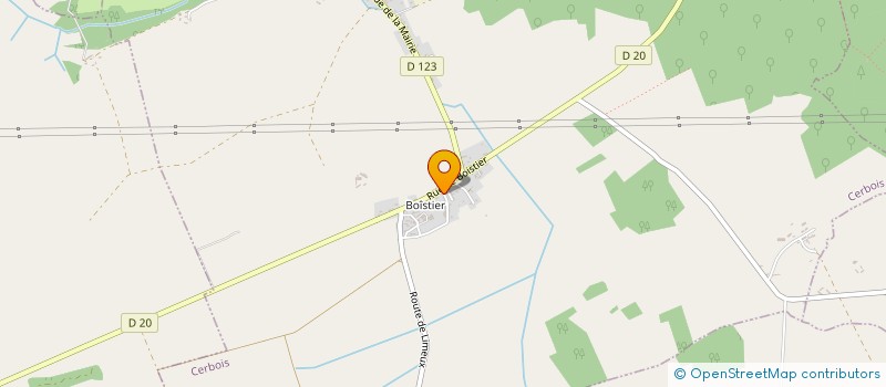 localisation de l'entreprise EURL LA LAVERIE DE VIERZON à CERBOIS