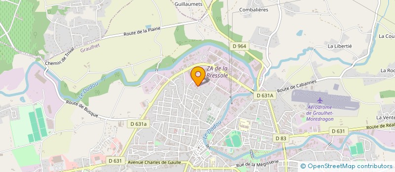 localisation de l'entreprise EURL LA MANUFACTURE DES CUIRS ET PEAUX  GRAULHET
