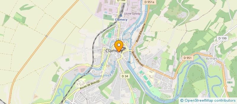 localisation de l'entreprise EURL LA MAROTTE à CLAMECY