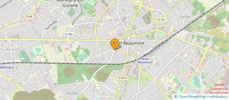 localisation de l'entreprise EURL  LA MONJOIE à HENIN-BEAUMONT