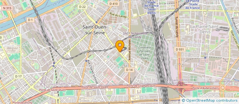 localisation de l'entreprise EURL LA PAILLE D'OR à SAINT-OUEN-SUR-SEINE