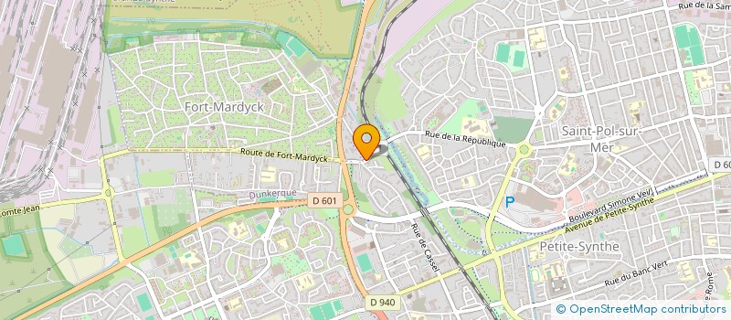 localisation de l'entreprise EURL LA PASSERELLE à DUNKERQUE
