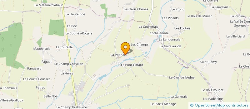 localisation de l'entreprise EURL LA POTINAIS  IRODOUER