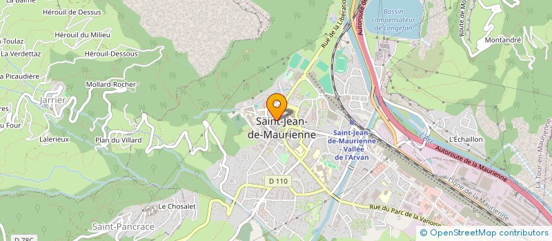 localisation de l'entreprise EURL LA RECRE  SAINT-JEAN-DE-MAURIENNE