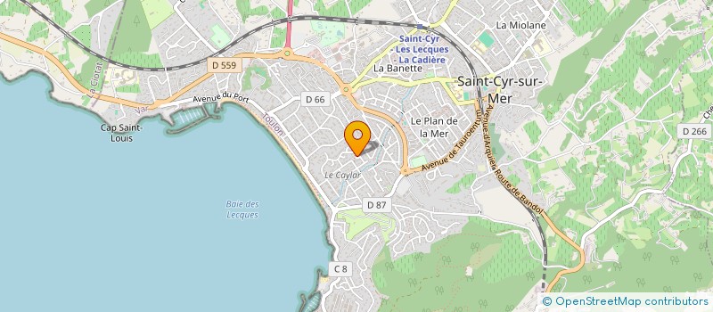 localisation de l'entreprise EURL LA RODEB à SAINT-CYR-SUR-MER