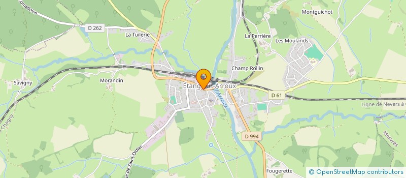 localisation de l'entreprise EURL LA RONDE DES PAINS à ETANG-SUR-ARROUX
