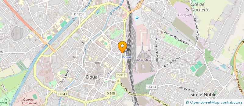 localisation de l'entreprise EURL LA SARRAZINE à DOUAI