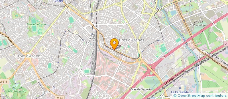 localisation de l'entreprise EURL LA SURFACE DU COURREAU à MONTPELLIER
