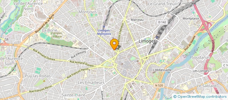 localisation de l'entreprise EURL LA TAULA D'ANGEL à LIMOGES