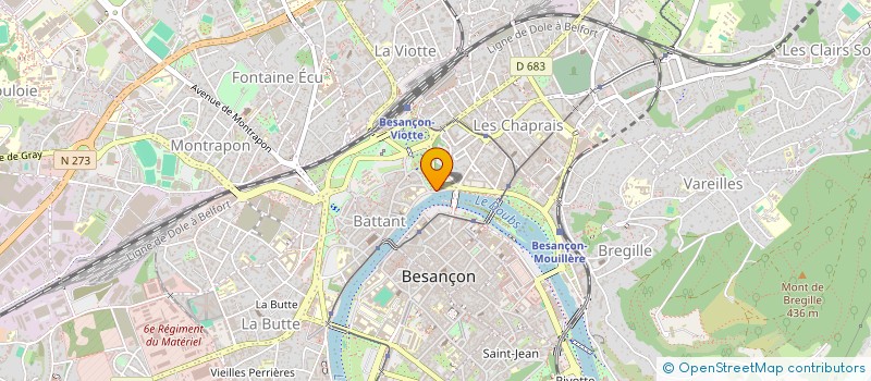 localisation de l'entreprise EURL LA TOUR DE LA PELOTTE  BESANCON