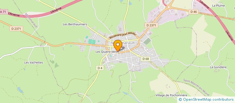 localisation de l'entreprise EURL LA TRATTORIA à MONTMARAULT