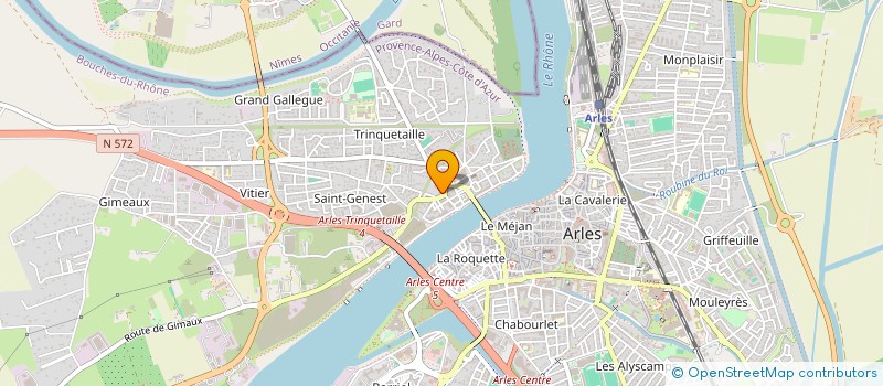 localisation de l'entreprise EURL LA TREILLE à ARLES