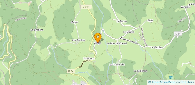 localisation de l'entreprise EURL LA TRIBU  COLOMBIER