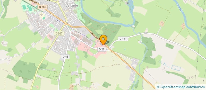 localisation de l'entreprise EURL LA ZINGUERIE D'ART  LE LUDE