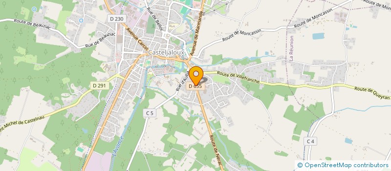 localisation de l'entreprise EURL LABAT CARRELAGE  CASTELJALOUX