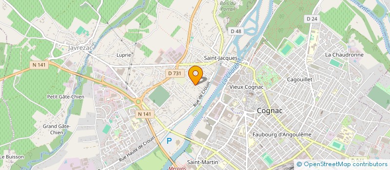 localisation de l'entreprise EURL LABORATOIRE SAN AGUSTIN à COGNAC