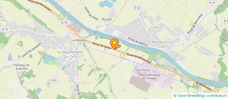 localisation de l'entreprise EURL LABOURGADE  LA MAGDELAINE-SUR-TARN