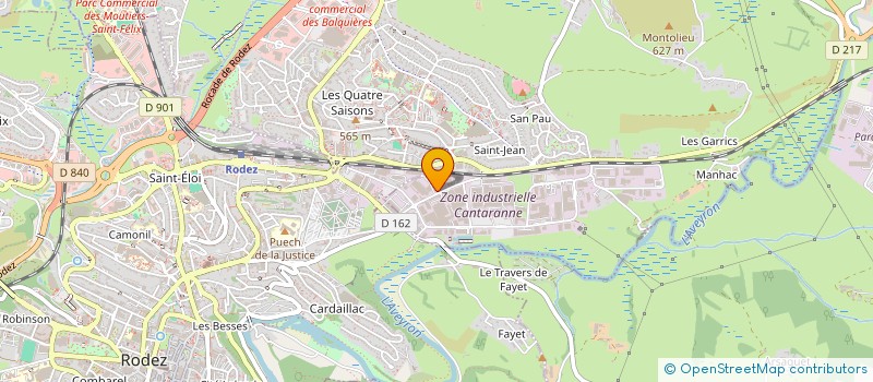 localisation de l'entreprise EURL LACOMBE à ONET-LE-CHATEAU
