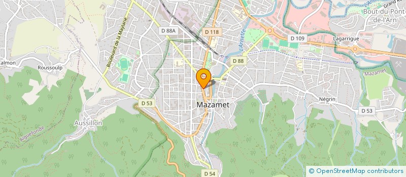 localisation de l'entreprise EURL LACOSTE à MAZAMET