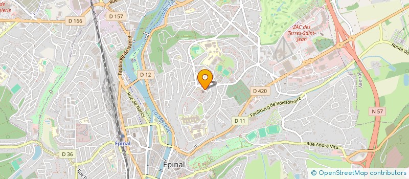 localisation de l'entreprise EURL LACREUSE VERONIQUE  EPINAL