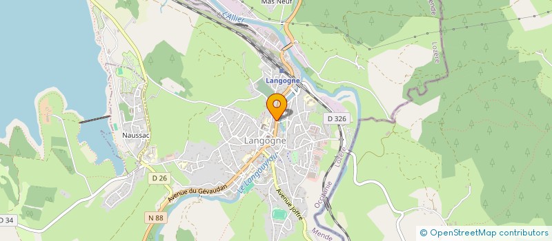 localisation de l'entreprise EURL LADINE JOEL  LANGOGNE