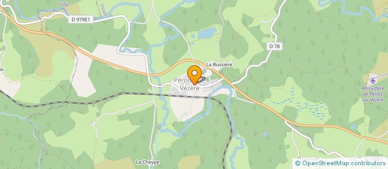 localisation de l'entreprise EURL LAFAYE & FILS - TRANS LG à PEROLS-SUR-VEZERE