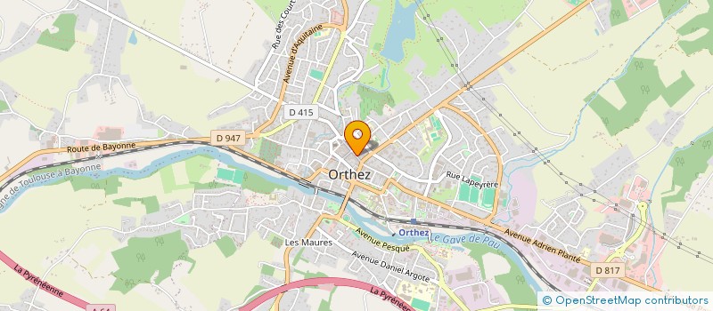 localisation de l'entreprise EURL LAIGNELET STEPHANIE  ORTHEZ