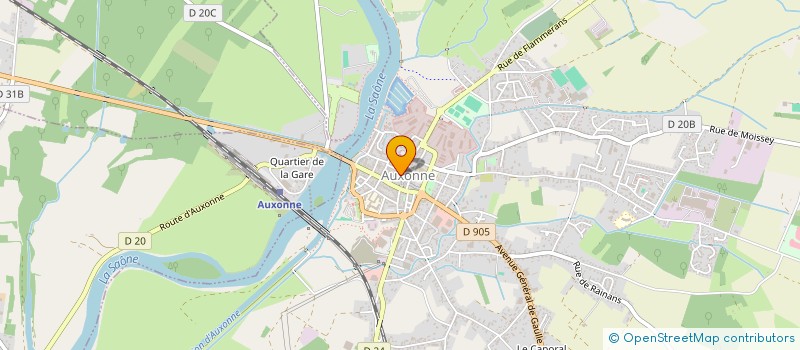 localisation de l'entreprise EURL LALLEMENT à AUXONNE
