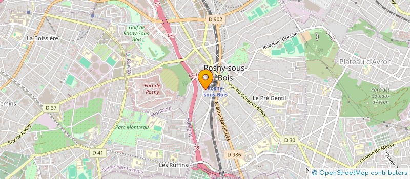localisation de l'entreprise EURL LAMARTINE à ROSNY-SOUS-BOIS