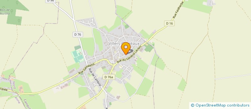 localisation de l'entreprise EURL LAMOURET ALAIN à VILLERS-OUTREAUX