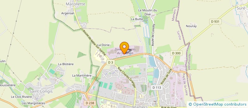 localisation de l'entreprise EURL LAMPERIERE  VILLENEUVE-EN-PERSEIGNE