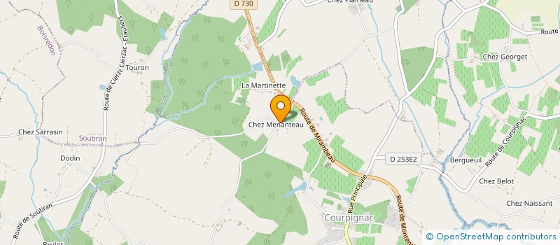 localisation de l'entreprise EURL LANDARD  COURPIGNAC