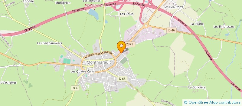 localisation de l'entreprise EURL LANDRIEVE à MONTMARAULT