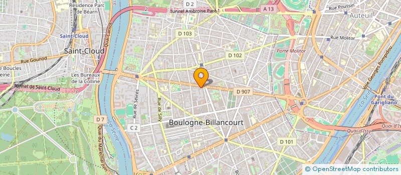 localisation de l'entreprise EURL LANGLOIS à BOULOGNE-BILLANCOURT
