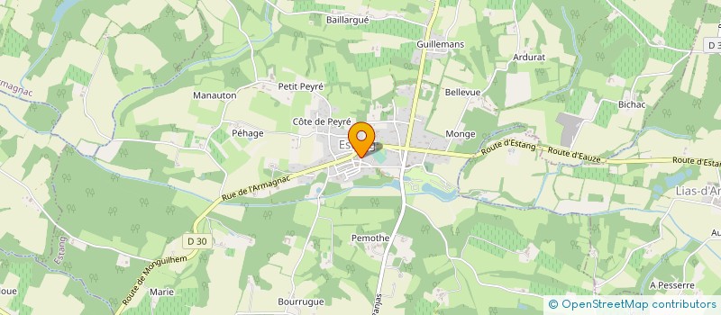 localisation de l'entreprise EURL LAPORTE CEDRIC  MAULEON-D'ARMAGNAC