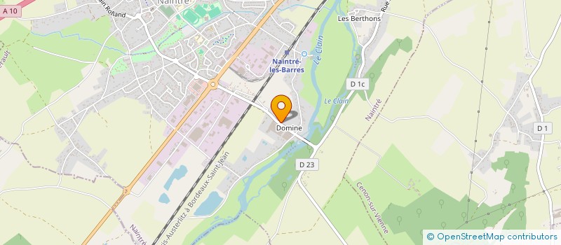 localisation de l'entreprise EURL LARDEAU  NAINTRE