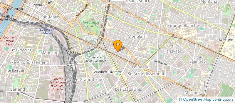 localisation de l'entreprise EURL LASCOMBE  LYON