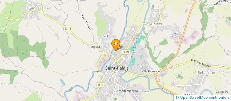 localisation de l'entreprise EURL LASSALLE  SAINT-PALAIS