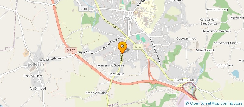 localisation de l'entreprise EURL LAUNAY MARCEL à BEGARD