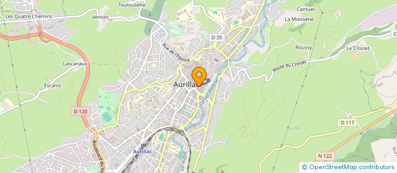 localisation de l'entreprise EURL LAUREN à AURILLAC