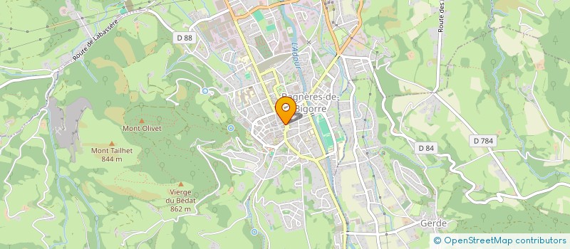 localisation de l'entreprise EURL LAURENT  BAGNERES-DE-BIGORRE