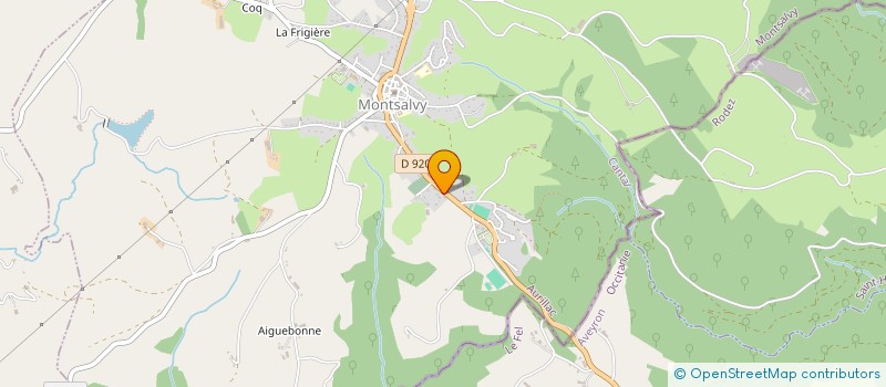 localisation de l'entreprise EURL LAURENT MALVEZIN à MONTSALVY
