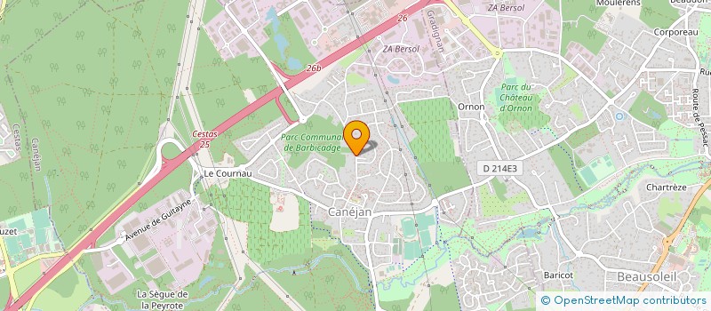 localisation de l'entreprise EURL LAURENT SOUQUET  CANEJAN