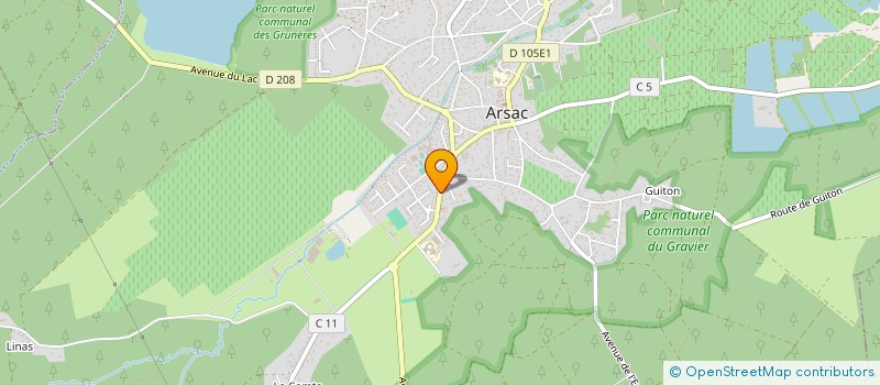 localisation de l'entreprise EURL LAUTREC à ARSAC